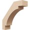 Ekena Millwork 5-inch W x 18-inch D x 18-inch H Merced Rough Cedar Woodgrain TimberThane Knee Brace, Primed BRCUR05X18X18MRCRCPR - alternate 1